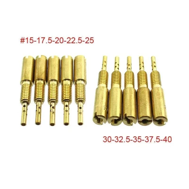 Carburetor Slow Jets #15-25 #30-40 For Mikuni 34 HS40 HSR VM28/486 TM40 Carburetor Jet #15-17.5-20-22.5-25-30-32.5-3Carburetors Jets 7