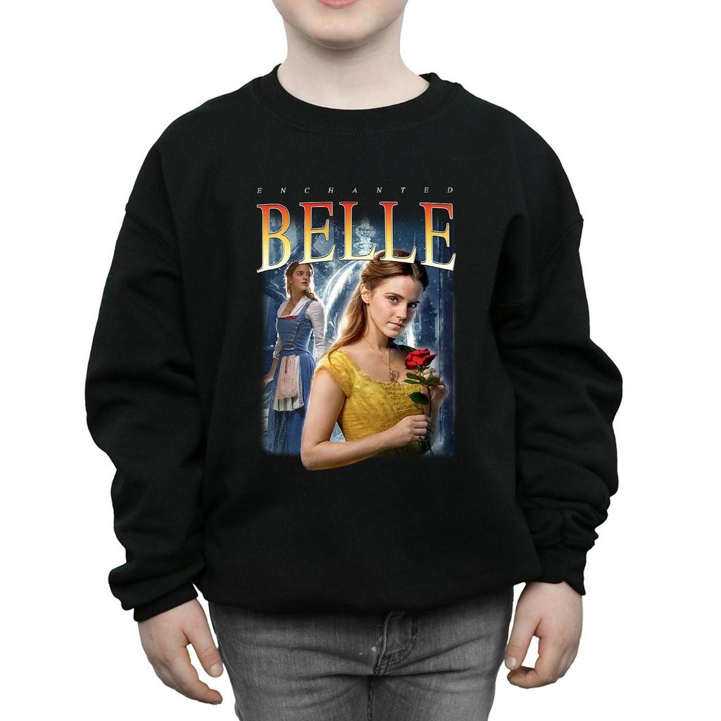 Disney Boys Beauty And The Beast Belle Montage Sweatshirt
