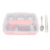 Lunch Box with Lid 5 Compartments Heat Preservation Stainless Steel Lunch Container Box with