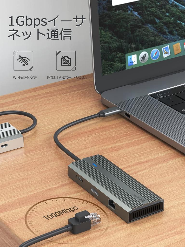 SAN ZANG MASTER USB C HUB (SZPW-8P)