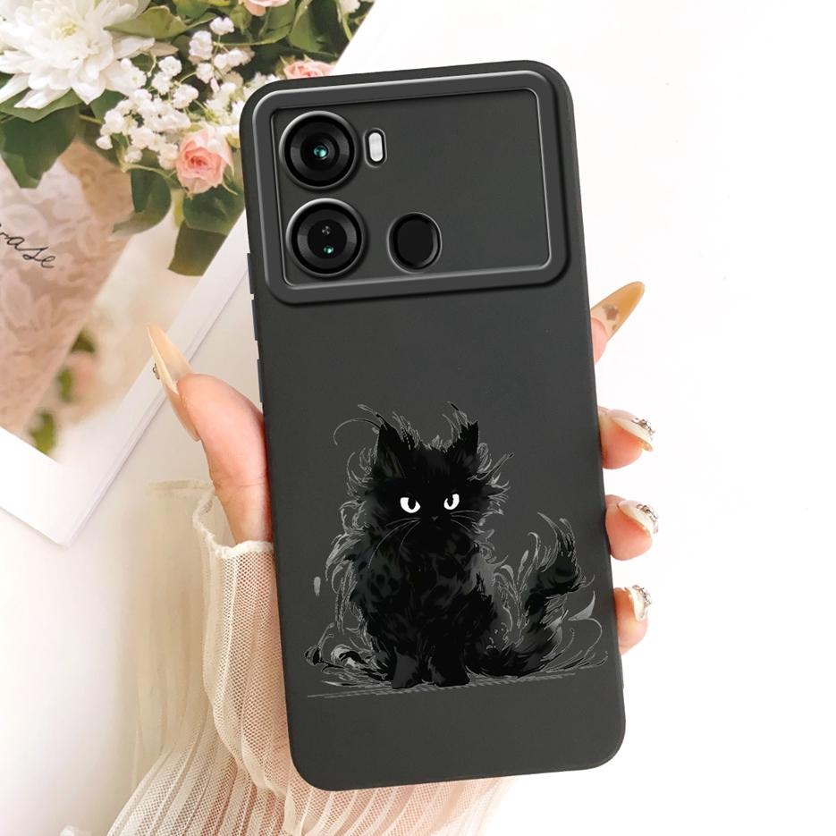Чехол для Itel P40 P662L Милый Кот Панда Мультяшная Обложка Ударопрочный Мягкий ТПУ Чехол для Телефона Для Itel P40 Plus P683L P 40 ItelP40 + Чехол
