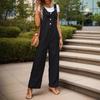 New Women's Wear Simple and Basic Versatile Overalls Straight Casual Suspenders