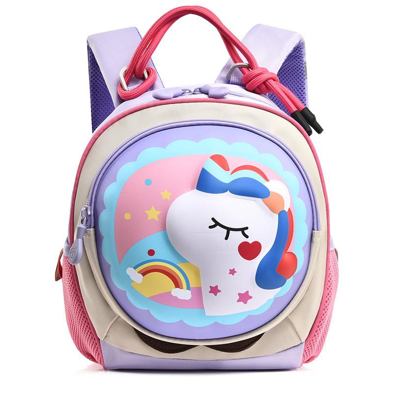 Pattern Horse Dinosaur Kids Backpack With Lightweight Schoolbag Cute Bag Gift
