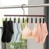 Металлическая прищепка Вешалка для сушки одежды 10 прищепок Не оставляющая следов Сушилка для носков Вешалка для ванной