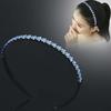 Нескользящая повязка на голову со стразами и зубцами - элегантный аксессуар для волос для взрослых