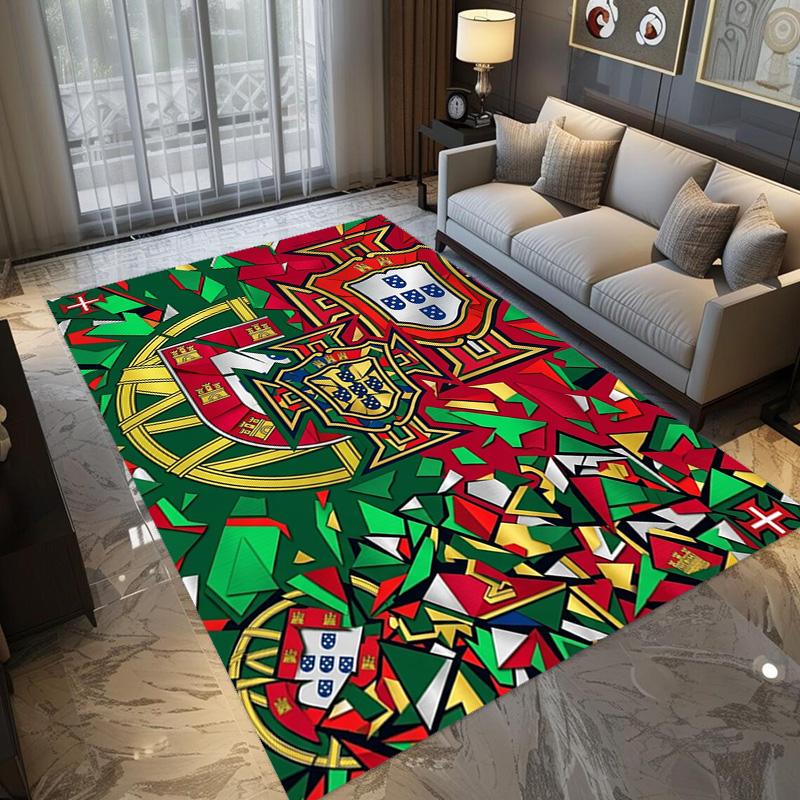 Portuguese Heritage Emblem carpet printing Living room and bedroom mats Doormat Dormitory decoration Christmas gifts
