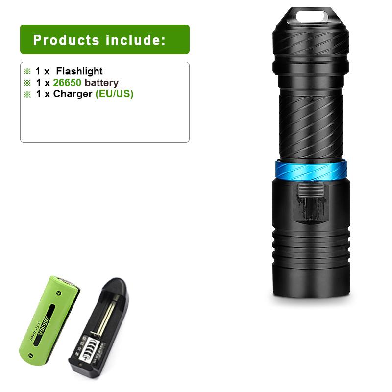 L2 Wick Профессиональный фонарик для дайвинга, фонарик-амфибия, мощный фонарик, водонепроницаемый фонарик, подводный фонарь