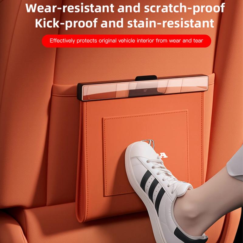rlbn5 Car Leather Garbage Bag Magnetic Adsorption Seat Back Hanging Storage Bag For Honda Civic FIT CRV Accord Jazz HRV Vezel CRZ CRX