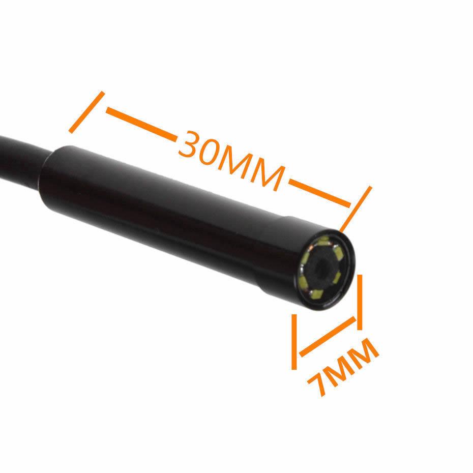 Эндоскоп, водонепроницаемый диаметром 7.0 мм и длиной кабеля 1 метр. Связь по USB