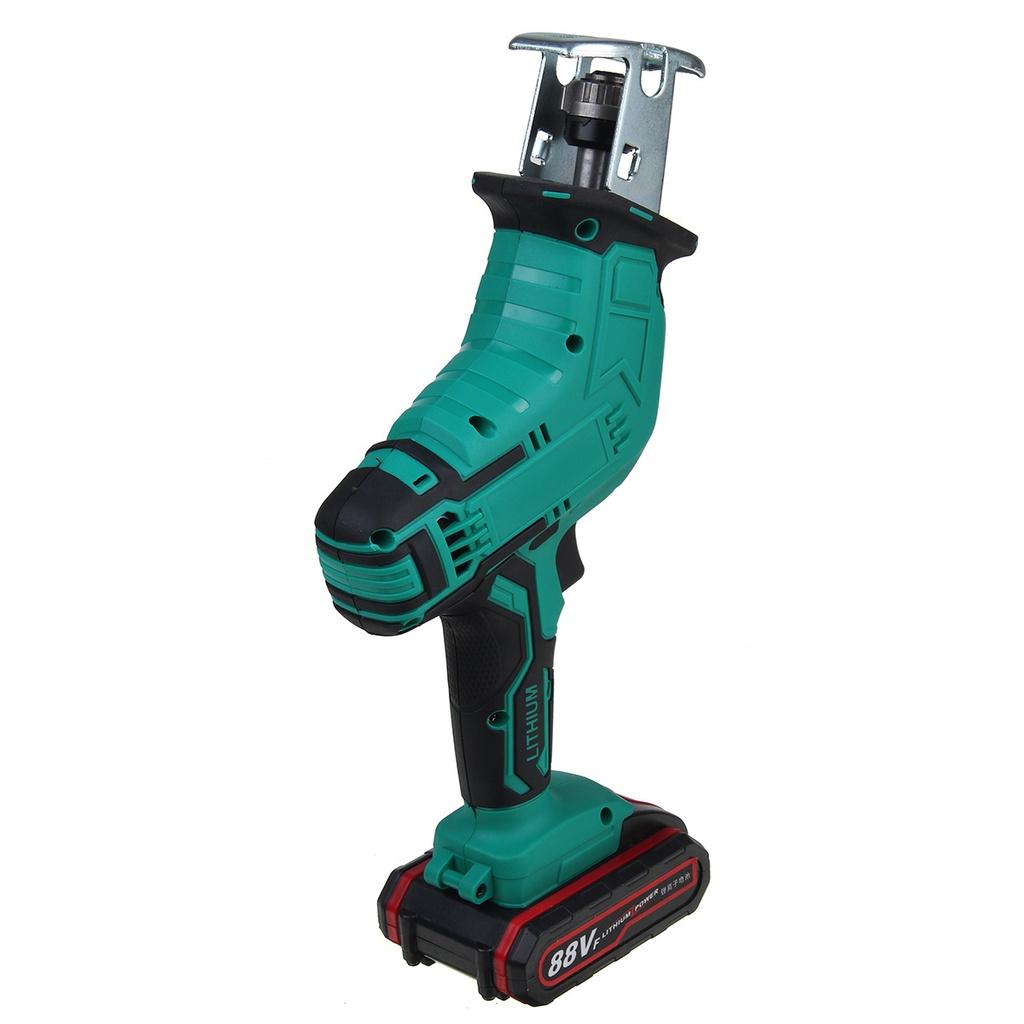 Электроинструмент с регулируемой скоростью для резки металла и дерева Электрическая пила Зеленый аккумуляторный электролобзик