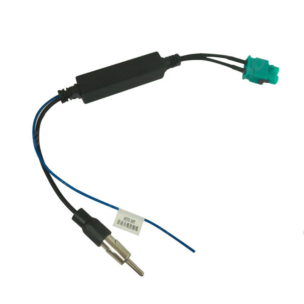 Универсальный автомобильный стерео FM AM радио антенный кабель-адаптер Двойной разъем Fakra (папа-мама) к разъему DIN