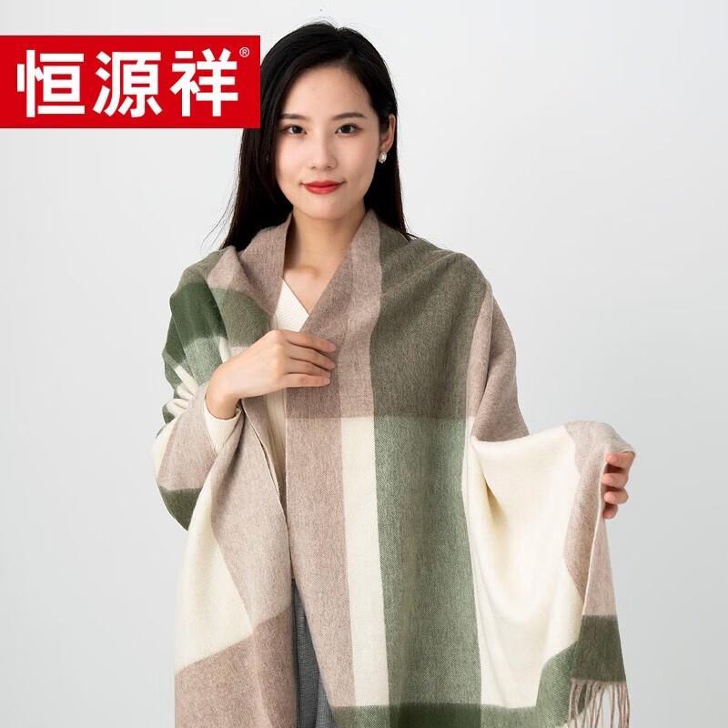 Hengyuanxiang Plush Blend Tassel Scarf & Shawl