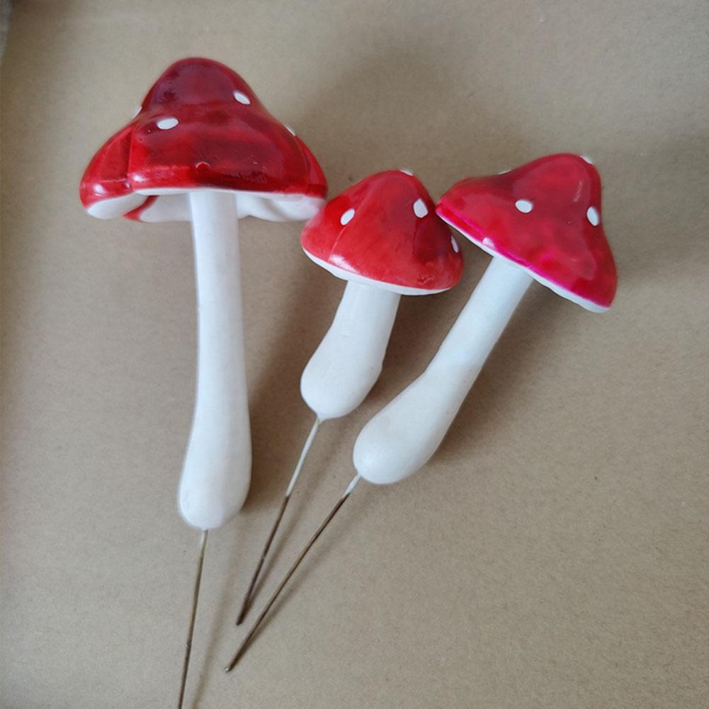 Enchanting Foam Toadstool Mushrooms Fairy Garden Decorations Set of 33
