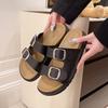 Мода 2025 Новый Модный Стиль Женские Плоские Шлепанцы Летние Уличные Пляжные Сандалии Женские Классические Сандалии Crok с Пряжкой Женские Слайды