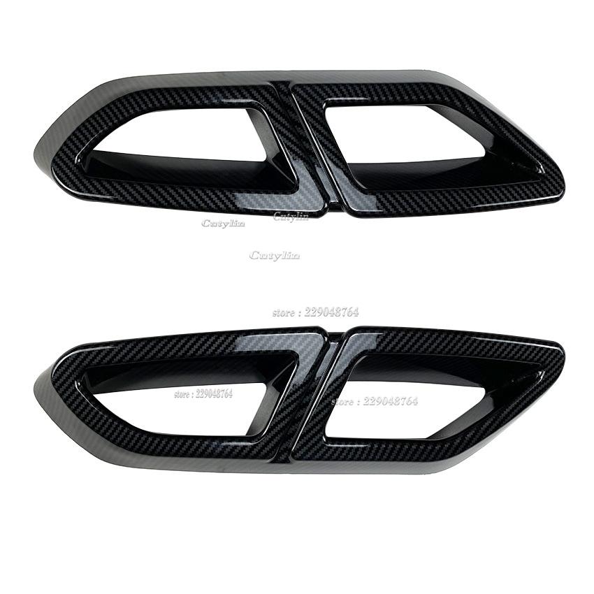 For Volkswagen Passat B8 2017 2018 abs Car Outlet Tailpipe Muffler Exhaust Pipe Tip Frame Cover Exterior Accessories