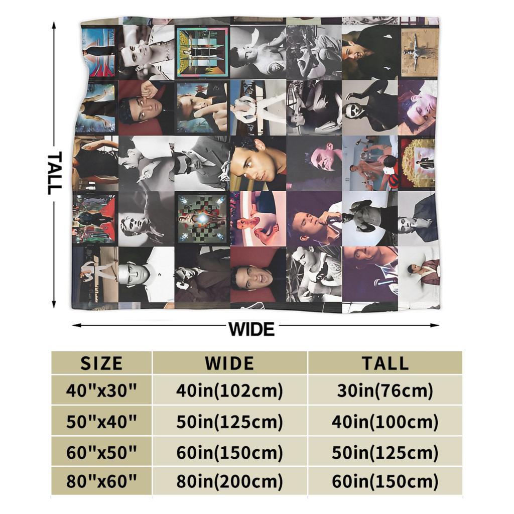 Robbie Williams Tour Flannel Blankets Soft Durable Throw Blanket for Bedroom Airplane Travel Aesthetic Bedspread Sofa Bed Cover