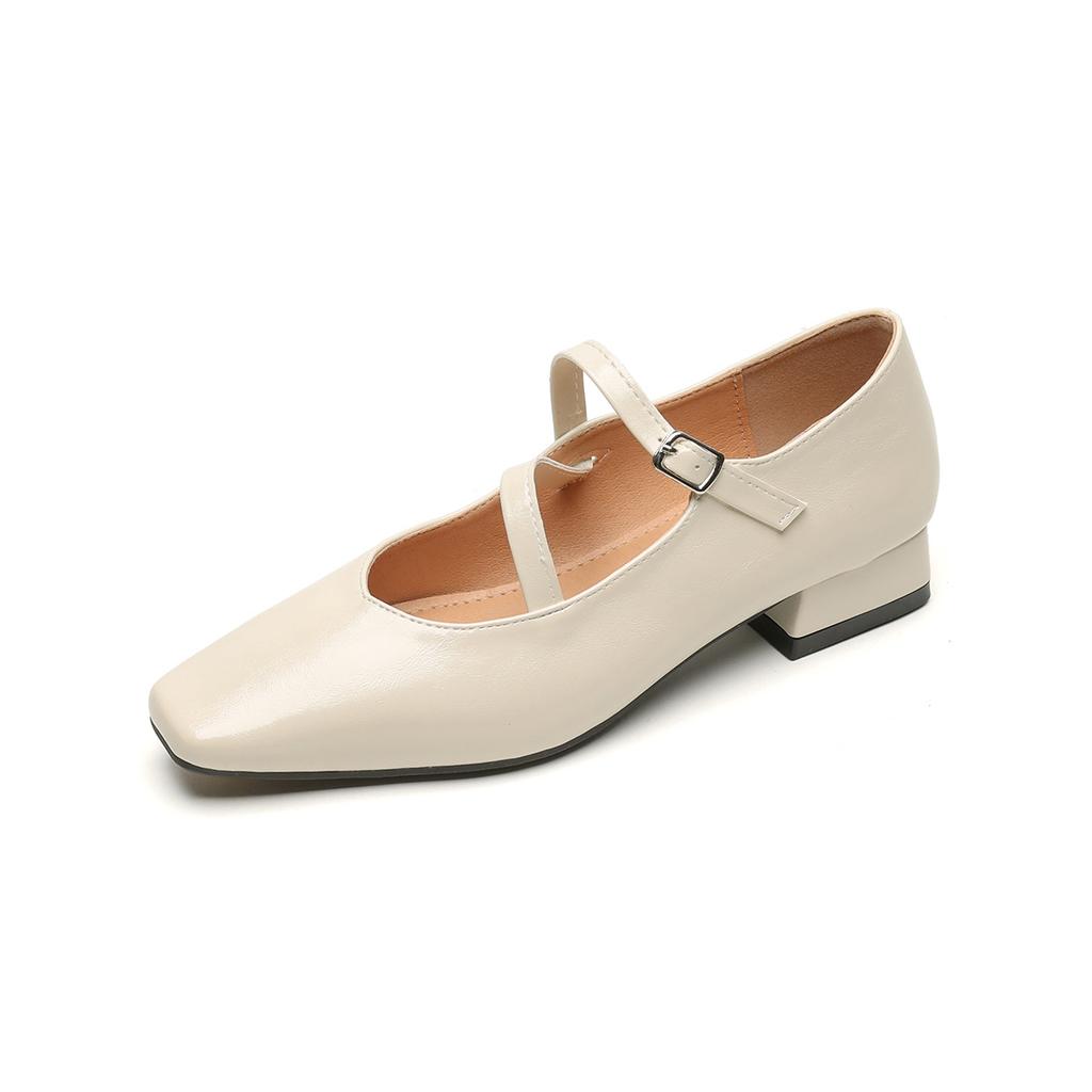 Weiwei girl 820-1 французские ретро туфли Мэри Джейн 2025 новые весенние легкие туфли на толстом каблуке женские мягкие подошвы