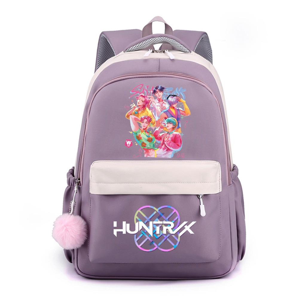 Cute Anime K-Pop Printed Large Capacity Backpack for Teenger Student Girl Boy Schoolbag Bookbag Kid Gift Women Waterproof Travel Bag Mochila