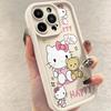 Розовый чехол для телефона Hello Kitty для Apple 17 Pro Max/16/15/14/12 Pro - Мягкий, Стильный и Персонализированный Чехол