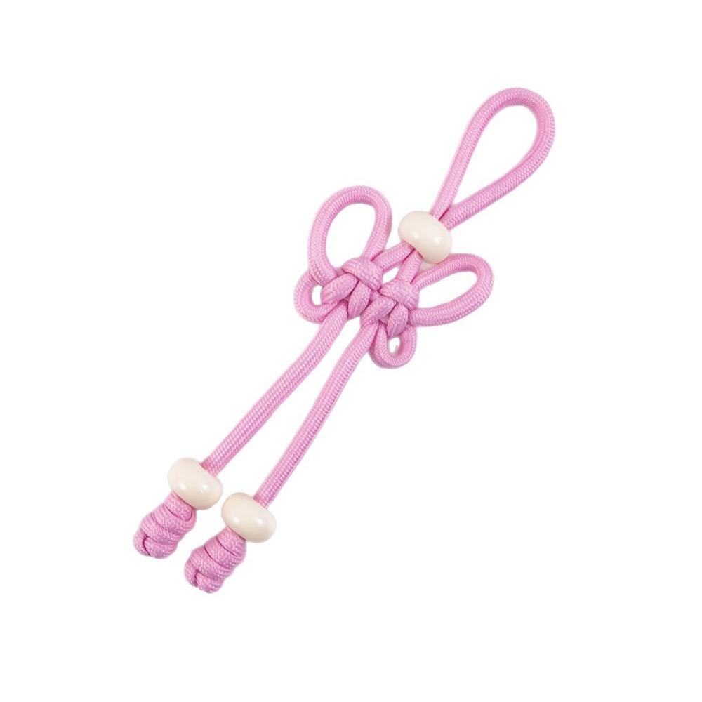 Hand Woven Chinese Knot Keychain Handmade DIY Bag Charm Braided Rope Keychain Handbag Decoration