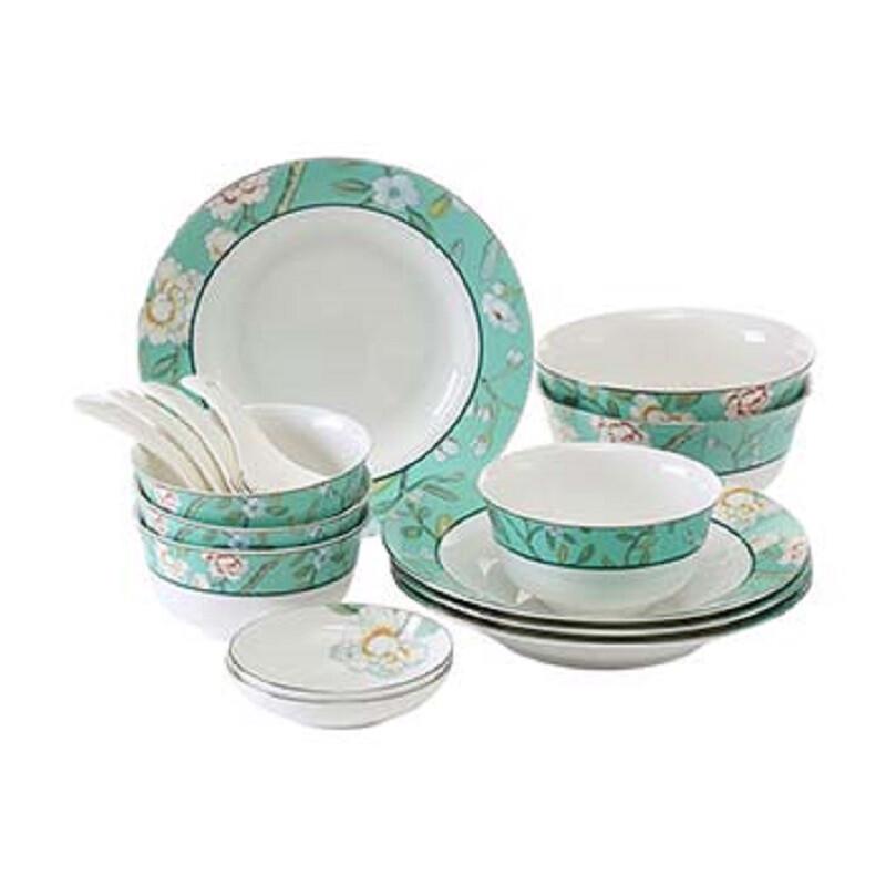 TAYOHYA Vineyard Tea Garden 16-Piece Porcelain Dinnerware Set