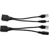 Комплект пассивного PoE-инжектора и сплиттера 1 пара Power Over Ethernet Кабель-адаптер PoE-инжектор/сплиттер с разъемом DC 5.5x2.1 мм 12 В