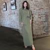 2024 European & American Fashion Long-Sleeve Suit Shirt & Midi Skirt Set