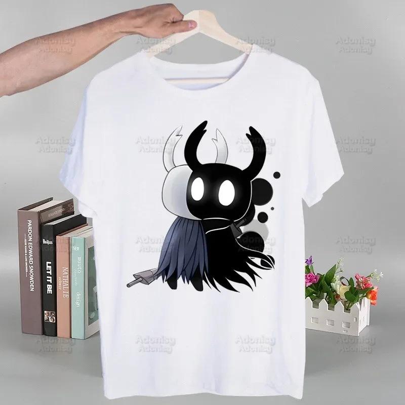 Футболка Hollow Knight с модным принтом, летняя мужская новелла