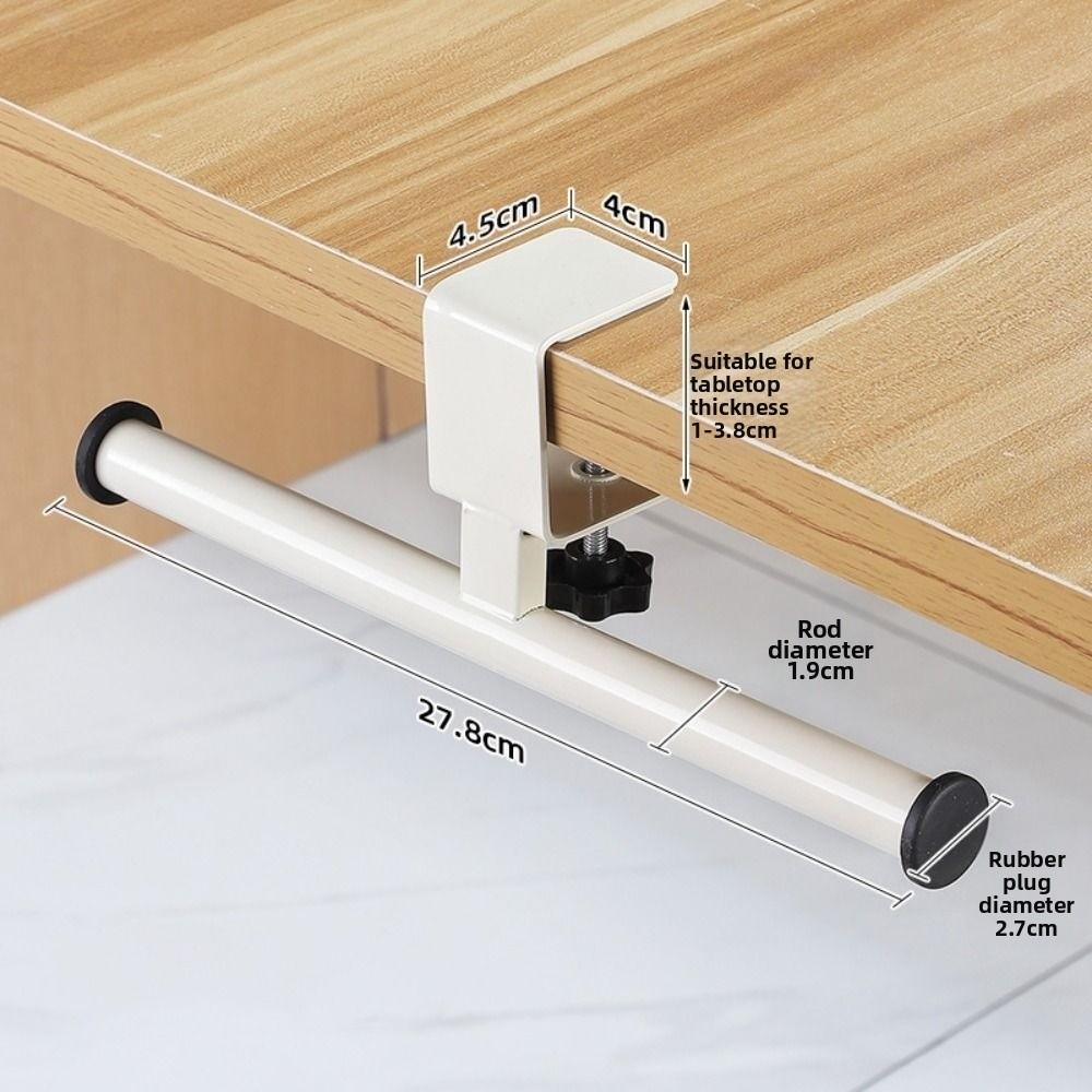 Clamp on Desk Side Hook Carbon Steel Desk Side Handbag Rack Desk Edge Hook Home Office