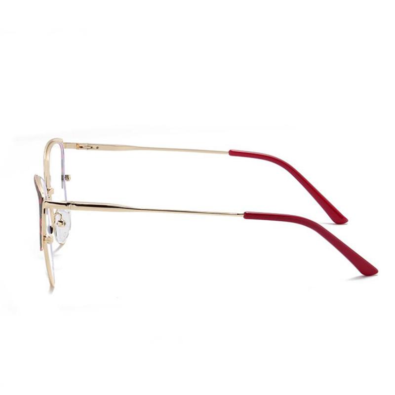 Женские очки кошачий глаз с защитой от синего света, металлические леопардовые оправы, очки для близорукости, диоптрии от 0 -0.5 -0.75 до -6.0