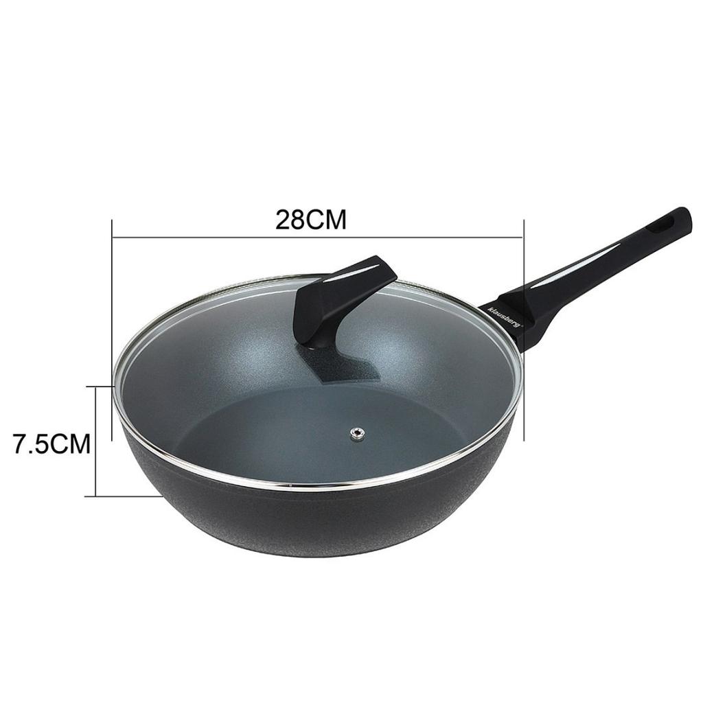 Patelnia marmurkowa z pokrywą klausberg 28cm kb-7692 lumarko!