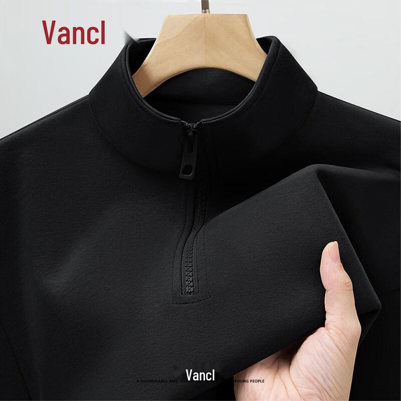 VANCL Men's Half-Zip Stand Collar Sweatshirt