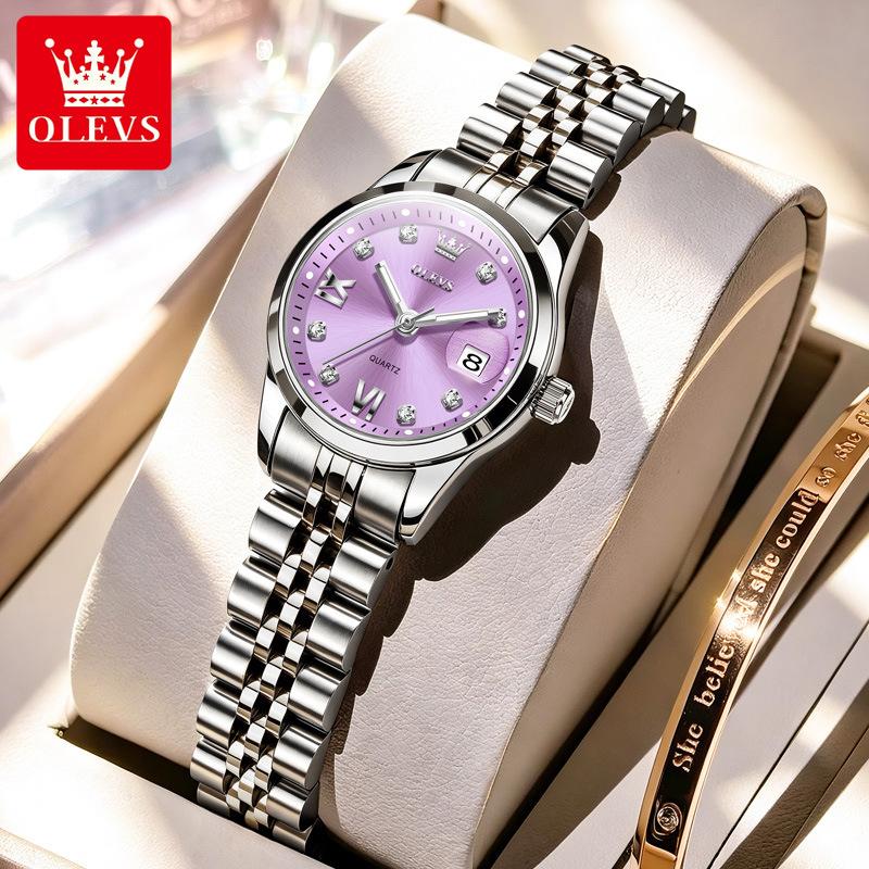 Women Quartz Watch Small Dial Stainless Steel Ladies Wristwatch For Woman Waterproof Date Display Female Clock