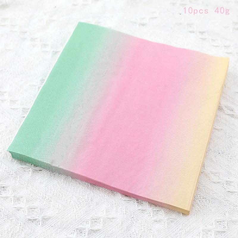 Rainbow Birthday Disposable Tableware Rainbow Gradient Rainbow Plates Napkins Kids Girls Happy Rainbow Birthday Party Supplies