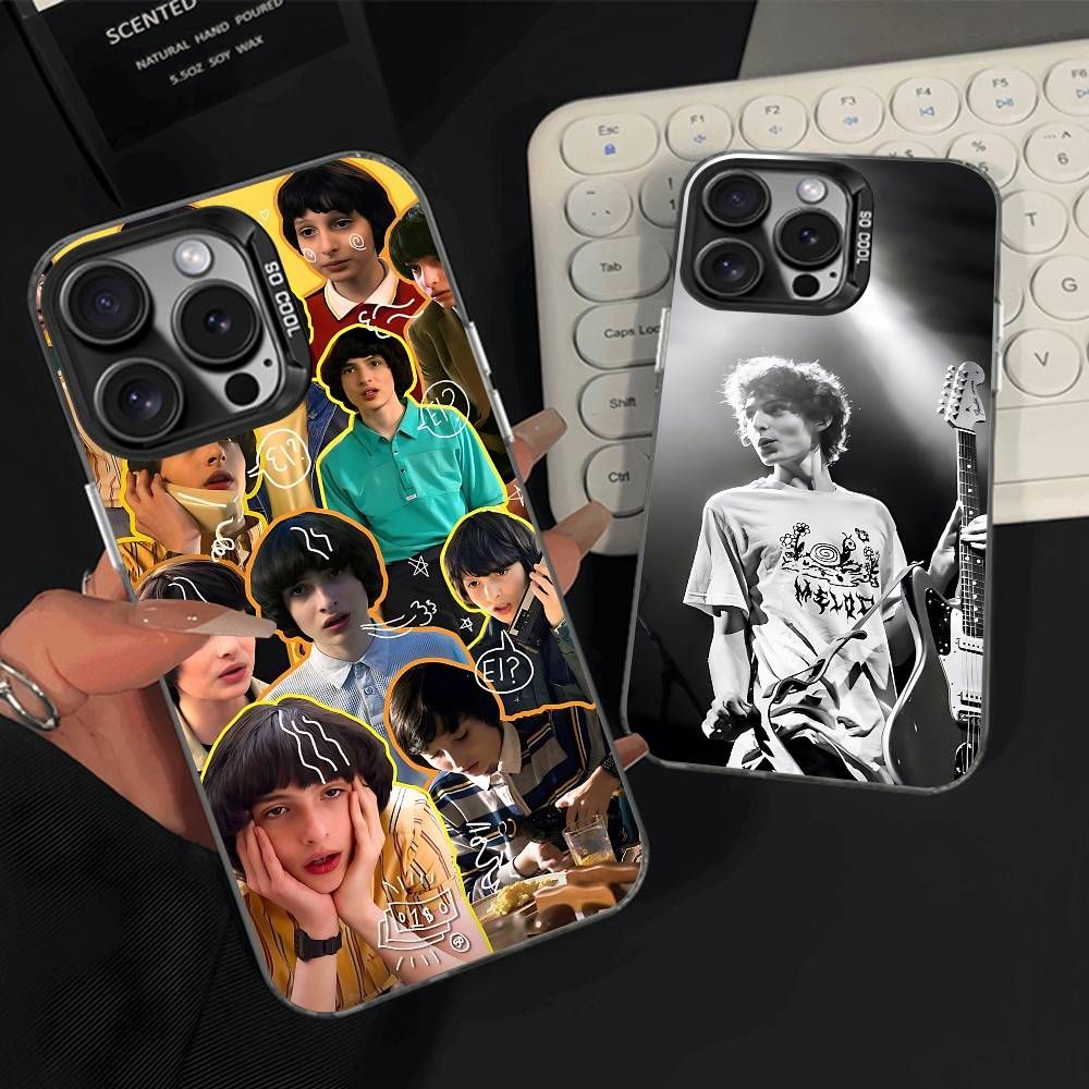 F-Finn W-Wolfhard Phone Case For iPhone 15,16,12,14,13,17,11,E,Pro,Max,Plus,Air,Mini Black TPU Cover