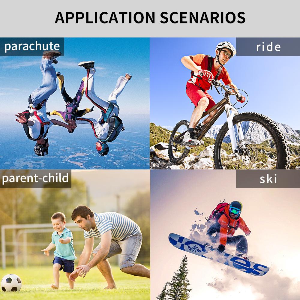 Экшн-камера со стабилизацией изображения, 1080P HD, Задняя камера для записи, Видеорегистратор DV