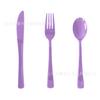 Одноразовые ножи, вилки и ложки, столовая посуда, однотонные пластиковые для вечеринок, ножи, вилки и ложки, цвет, поставка для внешней торговли
