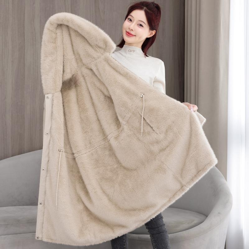 Зима новый длинный пирог, чтобы преодолеть моду универсальная хлопковая одежда двусторонняя носка женское тонкое пальто прилив