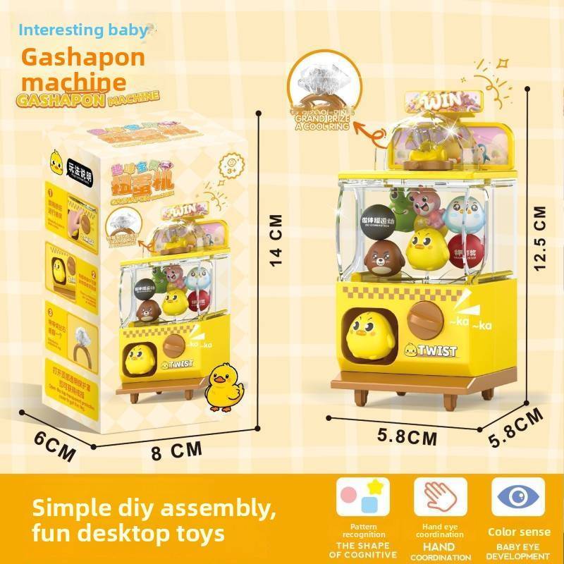 Mini Capsule Vending Machine Toy For Kids Plastic Collectible Gacha Capsule Fun Gift