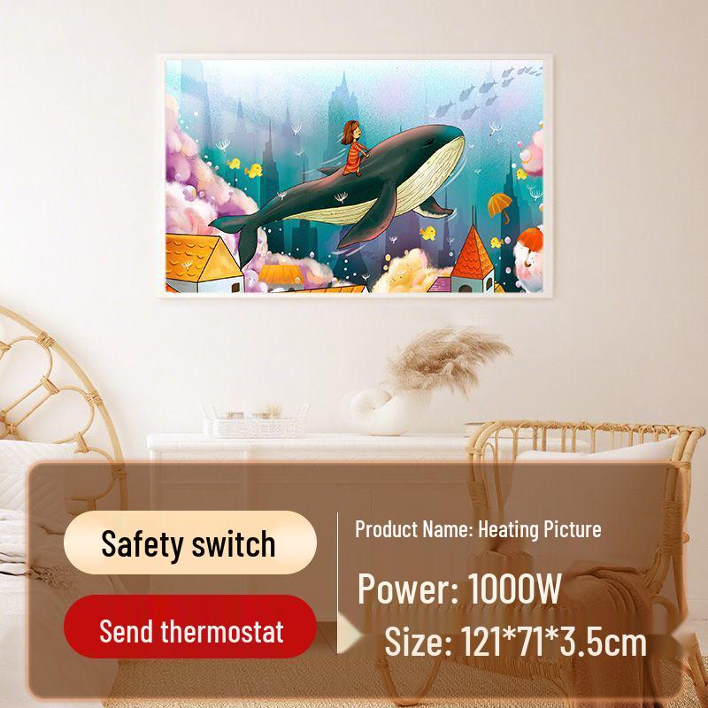 Графеновый Углеродный Кристаллический Настенный Электрический Обогреватель: Энергосберегающий радиатор в стиле фрески