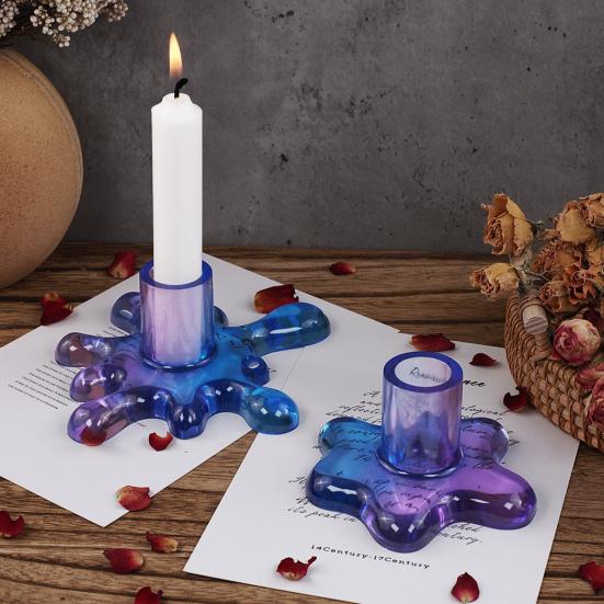 Силиконовые бетонные формы для подсвечников, прочные, многоразовые, легко демонтируются, не деформируются, принадлежности для изготовления свечей своими руками