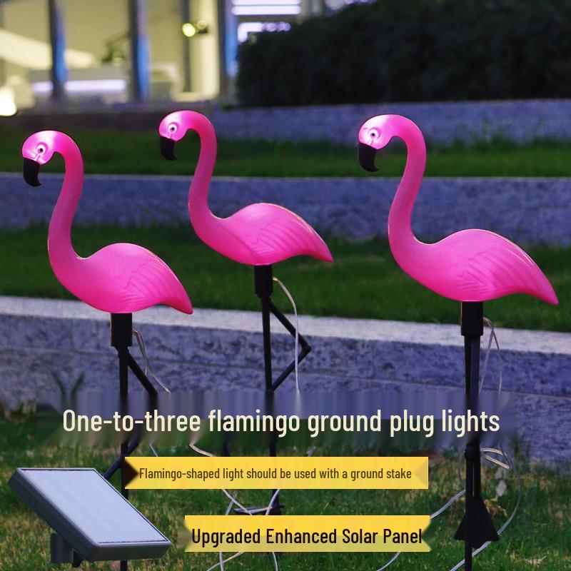 Solar Flamingo LED Ground Light - Outdoor Landscape and Lawn Decoration