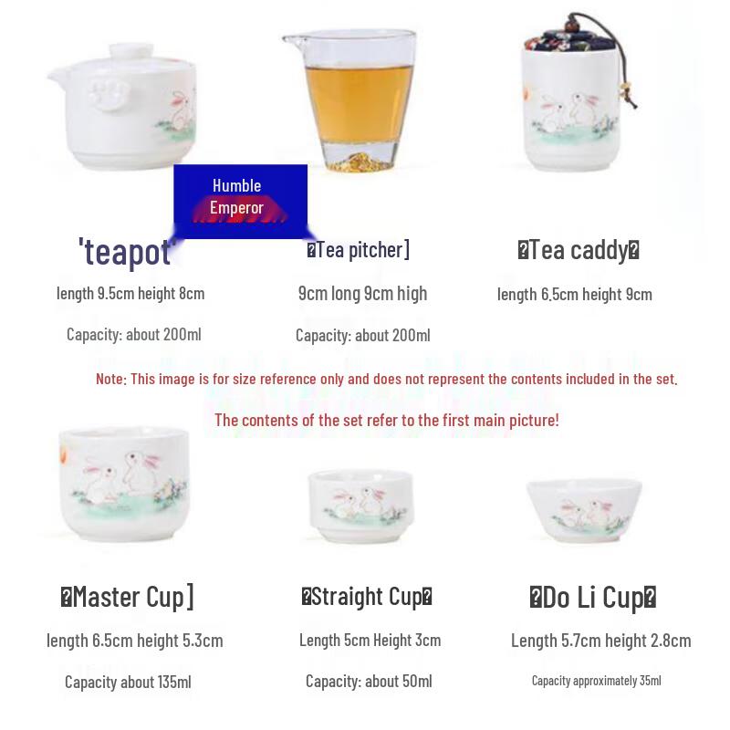 Qianxing Outdoor Travel Ceramic Kung Fu Tea Set