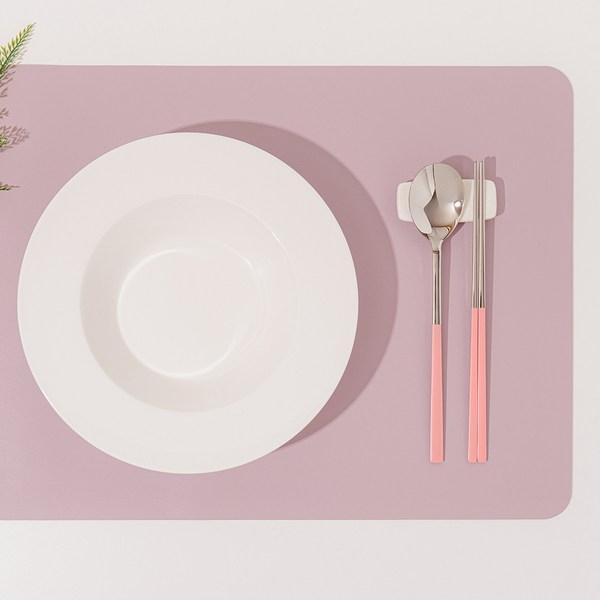 Pures 4 Color Color Fix Cutlery Set - 4 People/2 People, 2 People Yellow Cutlery Set, 1 Piece, Korean Popular Tableware