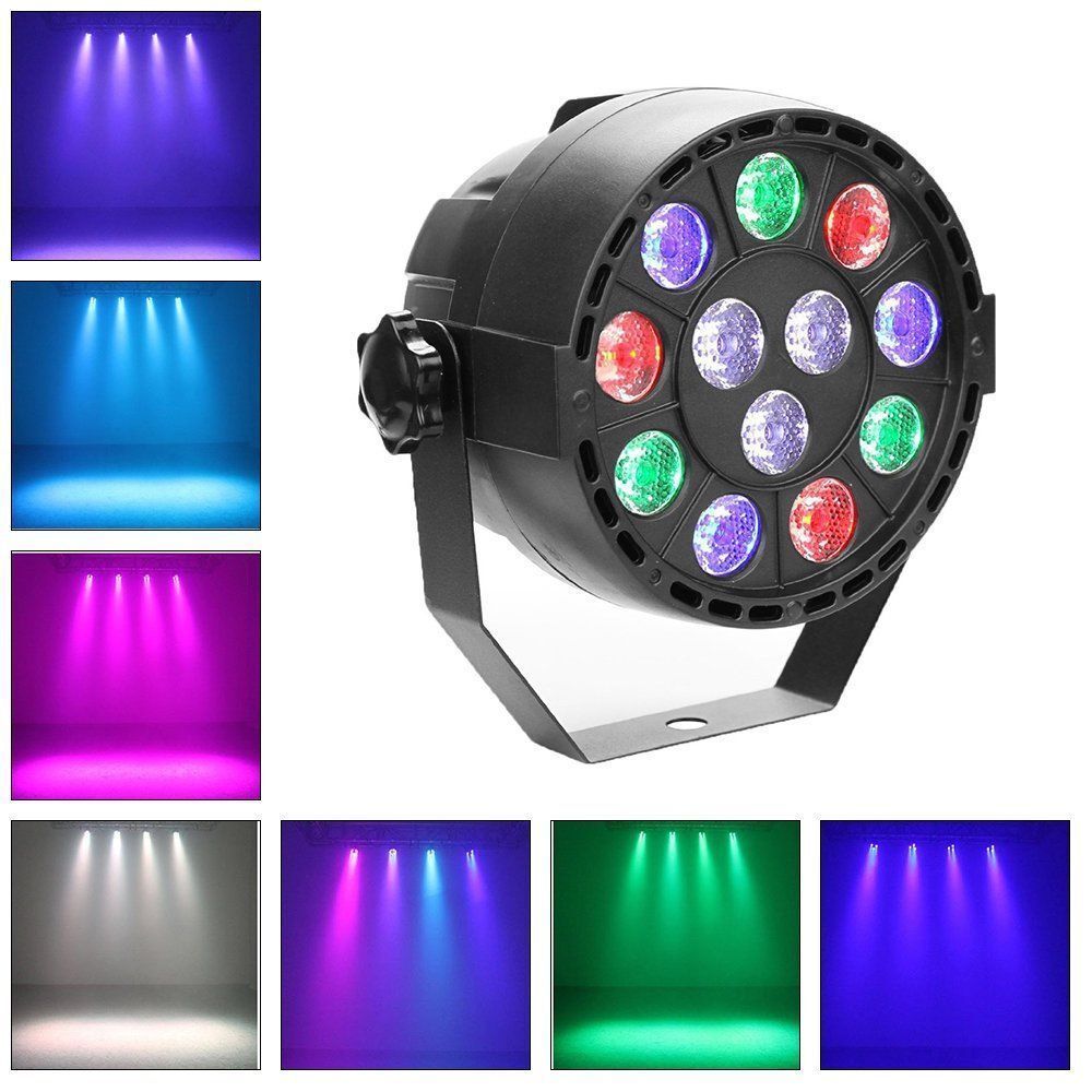 Light Stage Par 18led Rgb Led Disco Dj Lighting 8 Ch Dmx512 Strobe Lighting Juf