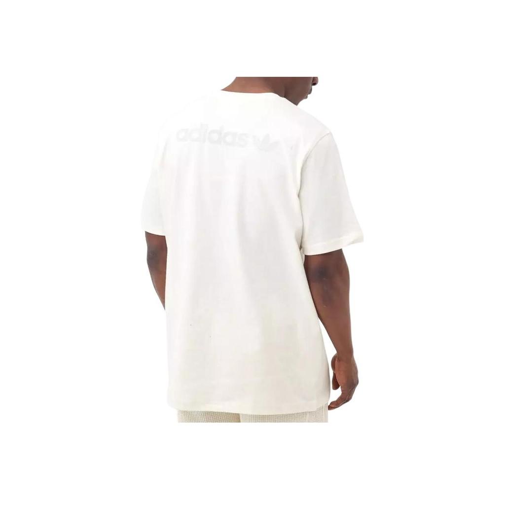 adidas Футболка Originals с круглым вырезом и логотипом Trefoil, мужская, белая HP0443