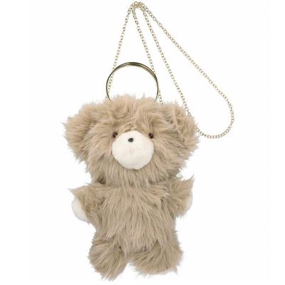 0652 Сумка-тоут через плечо из искусственного меха Baby Lou BR Kumakuma Light [Rootote] (06 Коричневый)