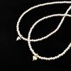 Ожерелье Love Pearl Съемная подвеска в форме сердца Цепочка на ключицу Французский ретро Легкая роскошь Ощущение