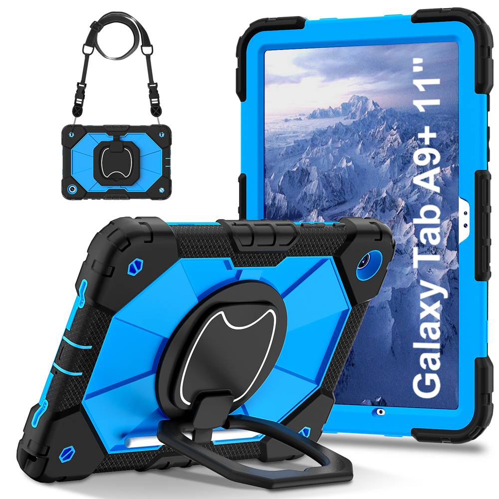 For Samsung Tab A9+ 5G 11 inch SM-X210 X215 X216B X218U Case Kids Tablet Cover for Samsung A11+ (5G) 11' SM-X230 SM-X236B+ Strap