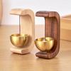 Door Bell Magnetic Inhalation Wind-bell Aesthetic Solid Wooden Magnetic Brass Wind Chimes Entrance Door Bell Home Accessories